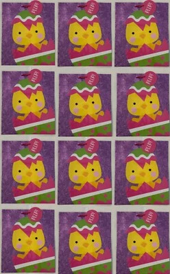 PACK 12 bolsas de regalo de Pascua medianas 12” x 10” Chick Peep NUEVAS Foto 1 de 3