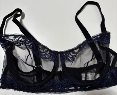  $115 Simone Pérèle 1E4 330  Embroidered Bra Size 34E - Image 1 of 4