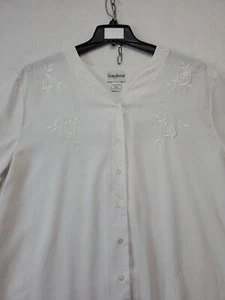 NEW Grove Avenue Women's Plus Size White Embroidered Blouse Tunic Size 22W NOS - Picture 1 of 10
