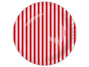 krima & isa: Pappteller "Streifen rot", 8 Stück, 23 cm, 300 g/m², PP-beschichtet - Bild 1 von 1