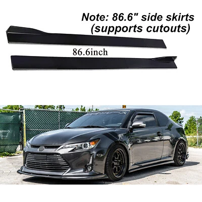 Fit 86.6''Side Skirt Splitter Extension Rocker Panel For Scion TC 2005-2016 Foto 1 de 4