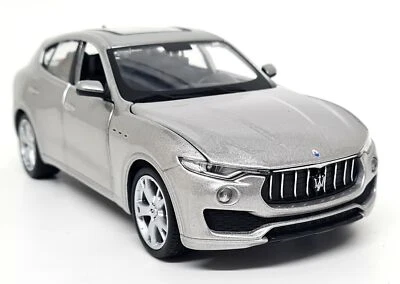 Burago 1/24 - Maserati Levante SUV coche modelo a escala fundido plateado Foto 1 de 4