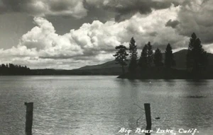 Early 1900s Real Photo Postcard RPPC Big Bear Lake California Unposted - Imagen 1 de 3
