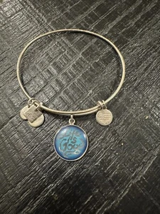 ALEX AND ANI - LIFE IS GOOD - SILVER BANGLE BRACELET - Picture 1 of 3