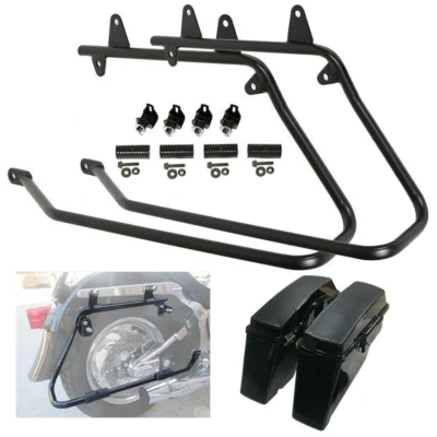 Vivid Saddlebags Dual Speaker Lid & Conversion Bracket For Harley Softail 86-13 - Image 1 of 4