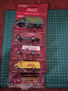 Coca-Cola Vintage Bottle Truck Series. Diecast 1/87 Scale Full Set - Picture 1 of 9