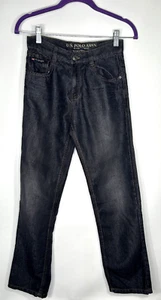 U.S. POLO ASSN Jeans Boys Size 14 dark gray Carpenter slim straight leg Kids - Picture 1 of 16