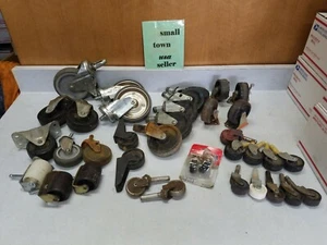 Lot of mixed  Industrial Swivel Rubber Caster Wheels see pics lot of 35 - Picture 1 of 10