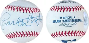 Charlton Heston JSA Vintage Signed Official OML Baseball Auto Actor Died 2008 - Picture 1 of 2