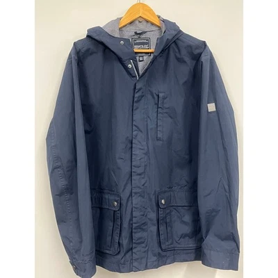 Regatta Great Outdoors Men’s Navy Hooded Jacket Coat Size L Waterproof - Image 1 of 4