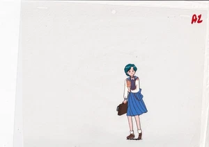 Sailor Moon Original Sailor Mercury Japanese Anime Production Cel - Bild 1 von 2