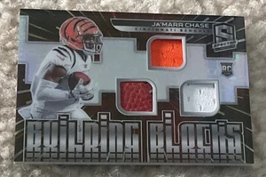 2021 Panini Spectra Ja'Marr Chase Rc Triple Patch /75! - Bild 1 von 2