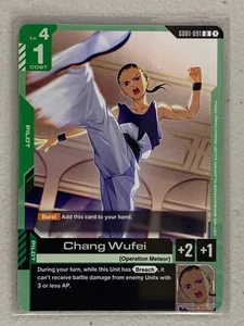 Chang Wufei - GD01-091 U - Gundam Card Game GD01 Newtype Rising - Picture 1 of 1