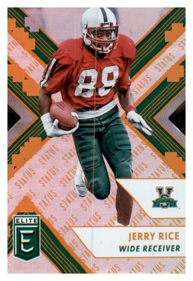 Panini Elite Draft Picks #49 Jerry Rice Aspirations Orange 2018 Foto 1 de 2