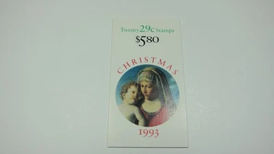U.S. 1993 Madonna and Child Stamp Booklet. Scott# BK211 (20 of Scott# 2790)(29c) - Image 1 of 2