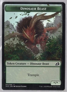 1x Dinosaur Beast Token - Ikoria: Lair of Behemoths - Near Mint - Foto 1 di 1