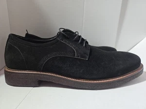 Zapatos Derby Zanzara Para Hombres Philipe Gamuza Cuero Talla 13 Negros Nuevos sin Caja - Imagen 1 de 8