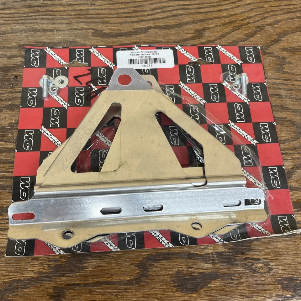 Suporte de radiador Works Connection 18-771 alumínio Honda CRF250R 06-09 fabricado nos EUA - Imagem 1 de 4