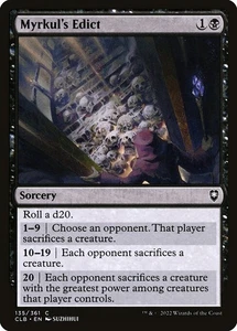 (2x FOIL) MYRKUL'S EDICT - CL: Baldur's Gate – MTG Magic the Gathering Card - Picture 1 of 5