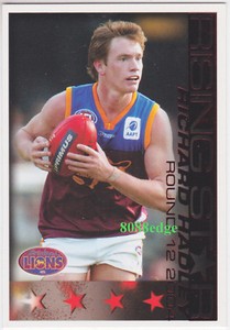 2005 SELECT HERALD SUN AFL RISING STAR: RICHARD HADLEY #RS12 BRISBANE LIONS