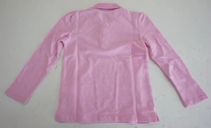 THE CHILDREN'S PLACE GIRLS UNIFORM LONG SLEEVE RUFFLE PIQUE POLO PINK SMALL NWT! - Picture 1 of 3