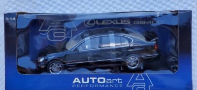 1/18 AUTOart Toyota Aristo Lexus GS400 nero con scatola dal Giappone raro - Immagine 1 di 2