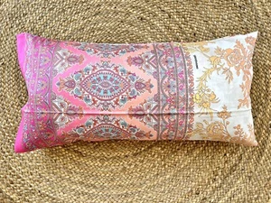 BASSETTI Kissenhülle 40x80 Agrigento P1 Pink pass z Bettwäsche bunt SATIN KISSEN - Bild 1 von 1
