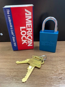 American Lock Safety Series Padlock A1105BLU KD - Picture 1 of 5