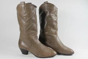 Damenstiefel Lederstiefel Salamander Gr. 5,5F TRUE VINTAGE 80s boots brown - Bild 1 von 10