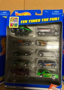 Juego de regalo de 10 coches Mattel Hot Wheels 1997 retirado. 18730 - Camaro Toys R Us verde - Imagen 1 de 11