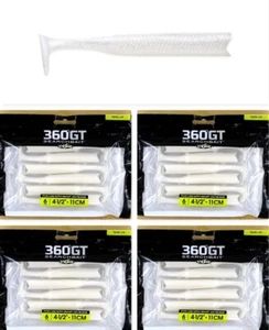 (4) Packs Storm 360 GT Searchbait Bodies 4 1/2" Pearl Ice (6 Per Pack) Brand New - Picture 1 of 4