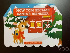 HOW TOM BECAME SANTA'S REINDEER POP-UP BOARD BOOK BRAND NEW FUN HOLIDAY READING - Imagen 1 de 3