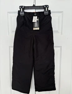 2019 The Children's Place Boys Fleece Lined Snow Pants Ski Sledding BLACK 6 NWT - Picture 1 of 19