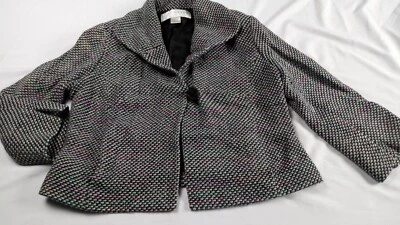 Doncaster Women Size 8 Vintage Jacket Cardigan Tweed Nubby Textured - Image 1 of 4