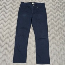H&M Womens Size 10 Navy Blue Cotton Blend High Waist Skinny Jeans
