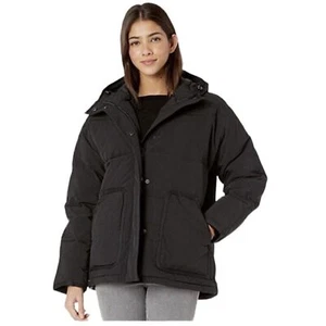 Madewell Holland Quilted Puffer Parka Jacket Black 4X - Picture 1 of 6