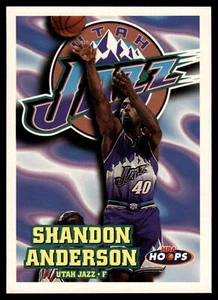 1997 Hoops Shandon Anderson #318 Utah Jazz Basketball Card - Picture 1 of 2