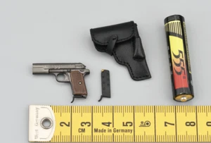 Pistol & Holster for FLAGSET FS-73048B Red Alert Mobilize Troop Sniper 1:6 Scale - Picture 1 of 2