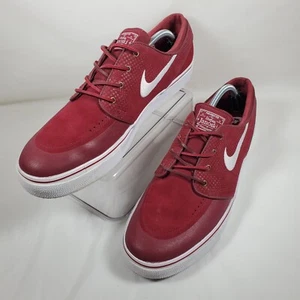 Nike SB Stefan Janoski Mens Size 13 Red Suede TEAM Shoes 631298-611 - Picture 1 of 9