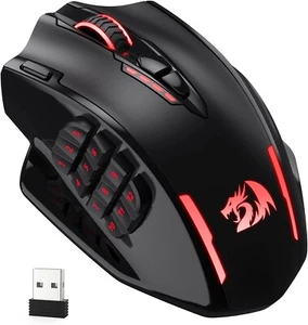 Redragon M913 Impact Elite Wireless Gaming Mouse-16000 DPI Wired-Wireless RGB Mo - Picture 1 of 8