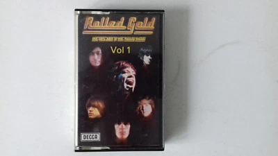 THE ROLLING STONES  ROLLED GOLD VOLUME 1 CASSETTE TAPE  ***PAPER LABELS*** - Image 1 of 4