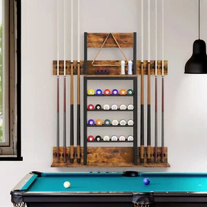 Wall Mounted Billiard Pool Stick & Ball Holder Rack Only Pool Table Accessories - Picture 1 of 7