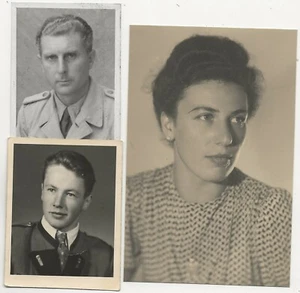 65/304 FOTO PORTRAIT SOLDAT LEUTNANT ? TRACHT - Bild 1 von 2
