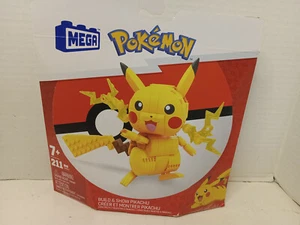 Mattel Mega Construx Pokemon Build & Show Pikachu Figure Building Set 211 Pieces - Picture 1 of 3