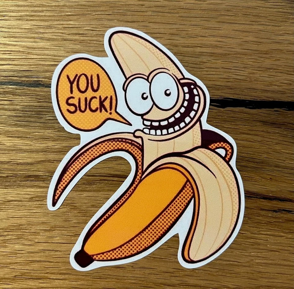 BANANEN Aufkleber DDR Ossi Tuning Oldschool für Trabbi Simson Schwalbe Lada #975