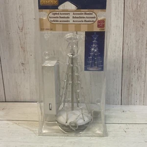 Lemax Lighted Accessory Tree 2007 White Christmas Tree With Star NIB - Picture 1 of 3