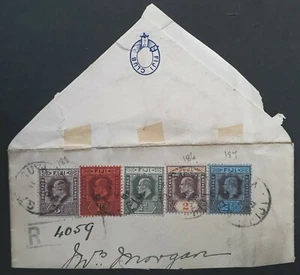 1904 Fiji strip of 5 Edward VII Definitive stamps Suva cancel - Picture 1 of 3