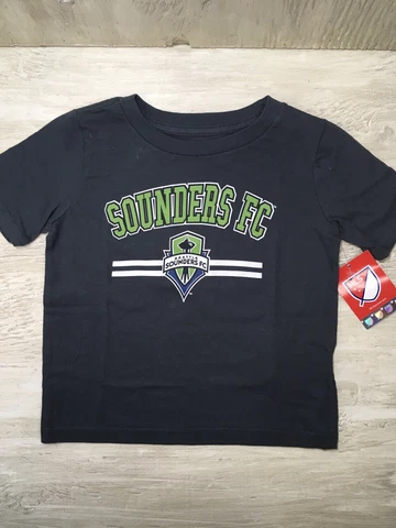 Seattle Sounders Grey T-shirt Toddler Size 2T Graphic Team Logo Style K E4FBG SS Cover