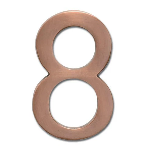 Architectural Mailboxes 3582AC Number 8 Solid Cast Brass 4 inch Floating Hous Cover