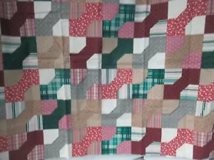 Calico Blocks Cheater Vintage COTTON FABRIC Multi Color 27" By 88"Wide NEW - Picture 1 of 6